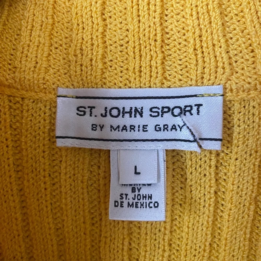 St. John Sport Wool /rayon Zip Sweater – Size L